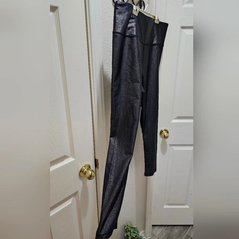 Calia Womens Metallic Gray Dark Pewter 7/8 Leggings Size Large NWOT - Picture 7 of 9